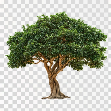 myrrh tree on a white background