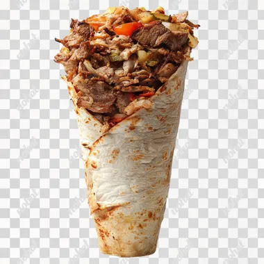 Doner Kebab white background