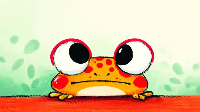 Shocked Cartoon Frog