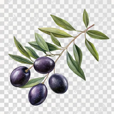icon for category with olive oil, real image, white background
