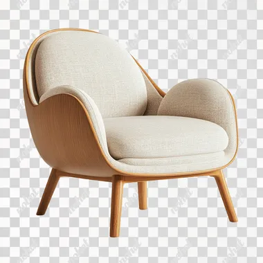 modern arm chair on a white background, png free download, 32k uhd, minimalist sets, photo realistic, commercial imagery, isolated, no shadows