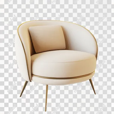 modern arm chair on a white background, png free download, 32k uhd, minimalist sets, photo realistic, commercial imagery, isolated, no shadows