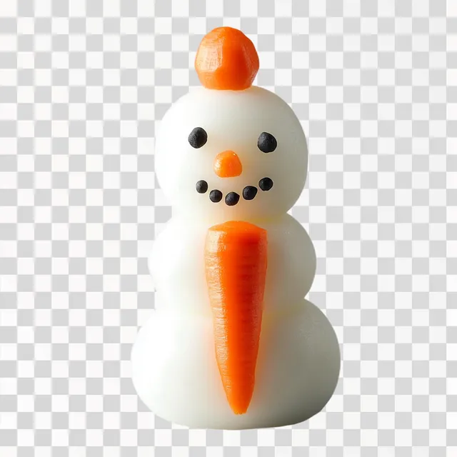 Creative Carrot Snowman for New Year's Celebration