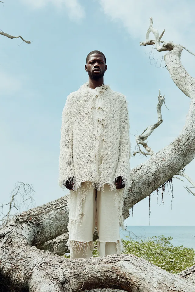Serene Connection: Eco-Fashion Under Branches