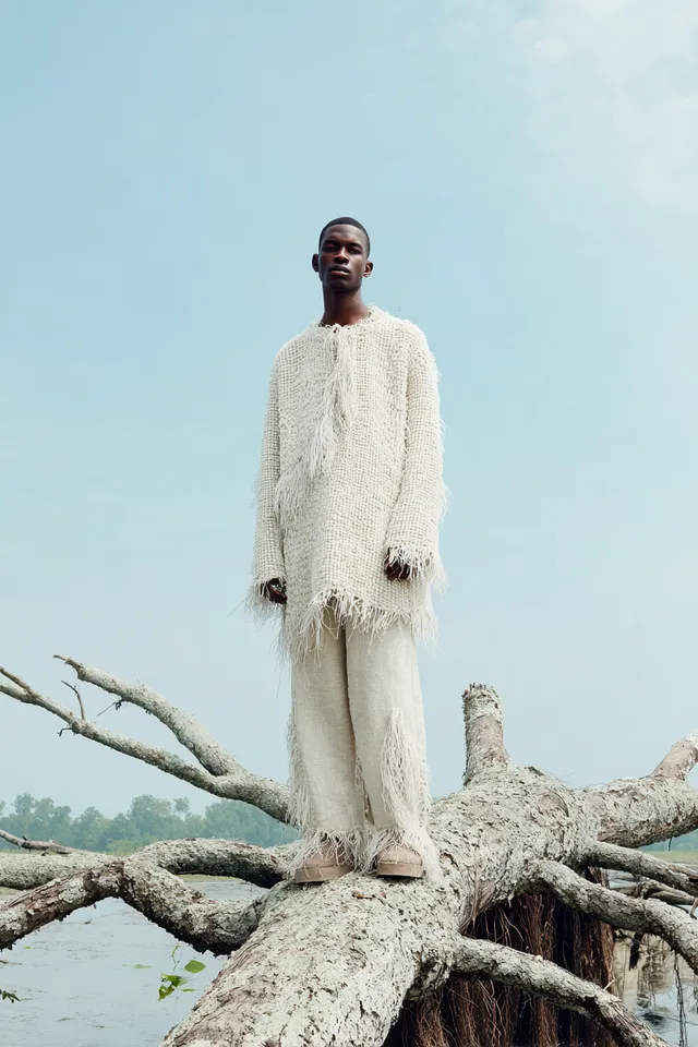 Serene Fashion Editorial in Nature