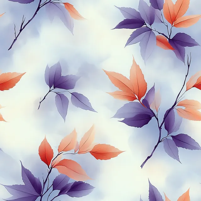 Delicate Bamboo Leaves: A Soft and Bright Seamless Pattern