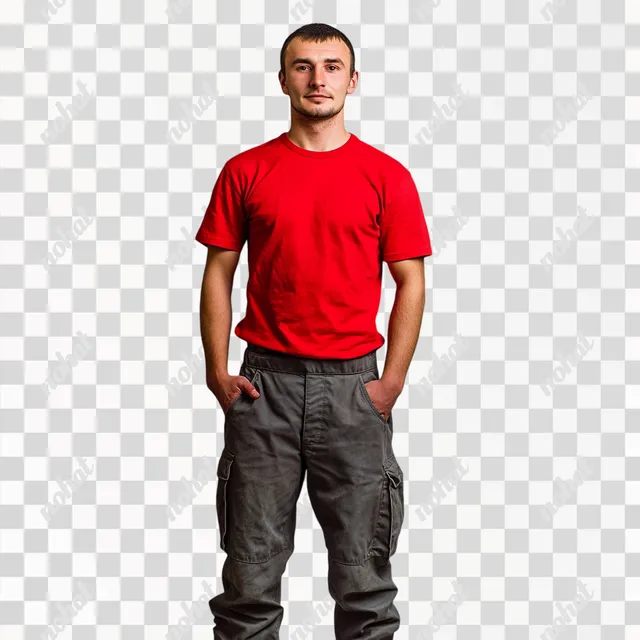 Confident Russian Worker: Professional Portrait in Natural Setting