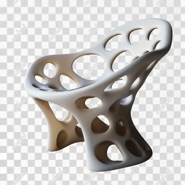 png a white object with holes in the middle of it