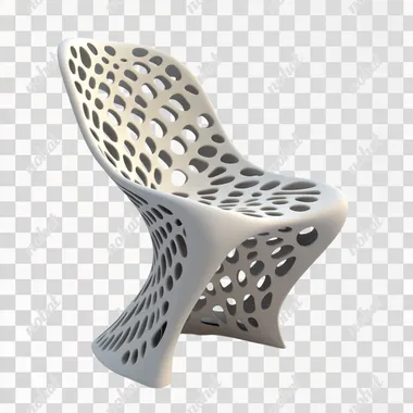 sedia stampata 3D con struttura lattice