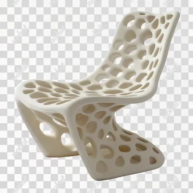 sedia stampata 3D con struttura lattice