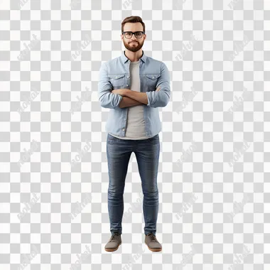 3D marketing employee, startup look,smart casual outfit, creative, full nody, hyper reaistic, placed in a white studio background