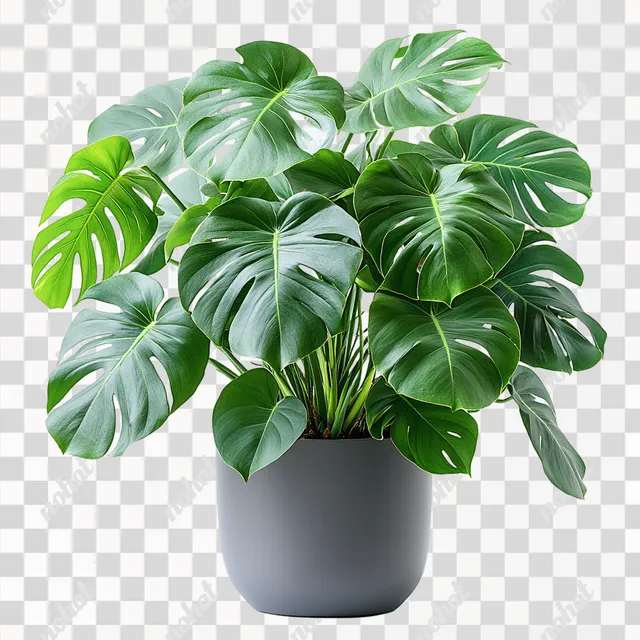 Lush Indoor Plant with Abundant Green Leaves