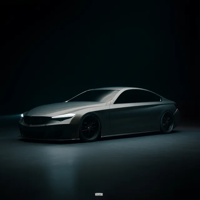 Futuristic BMW 420d F36 Gran Coupe M Sport Concept Rendering