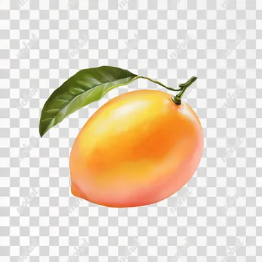 lemon on white background, in realistic style