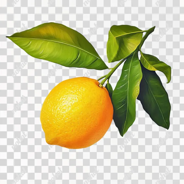 Realistic Lemon: Nature’s Bright Citrus Delight