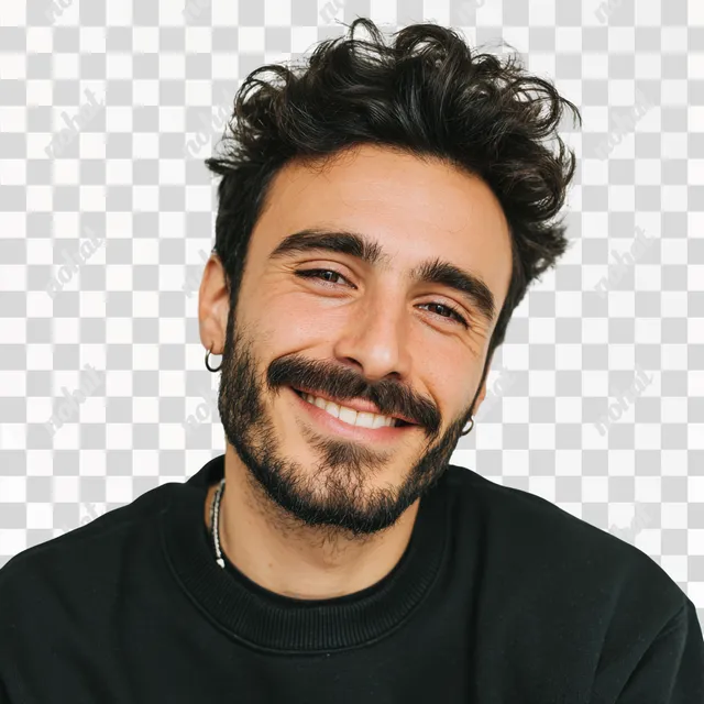 PNG Handsome Turkish Man Portrait