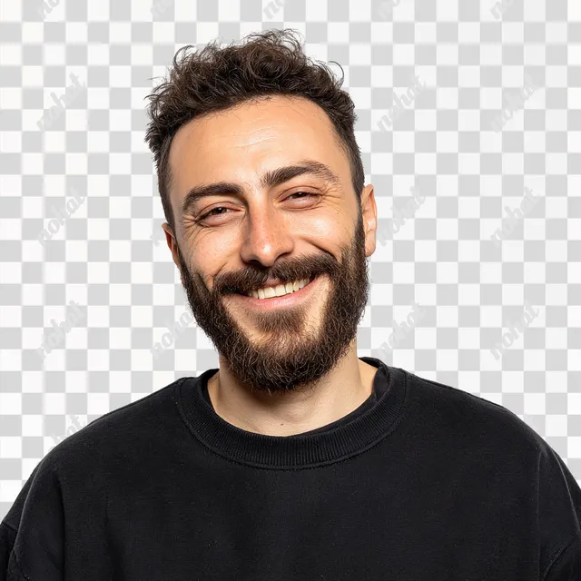 PNG Smiling Handsome Turkish Man Portrait