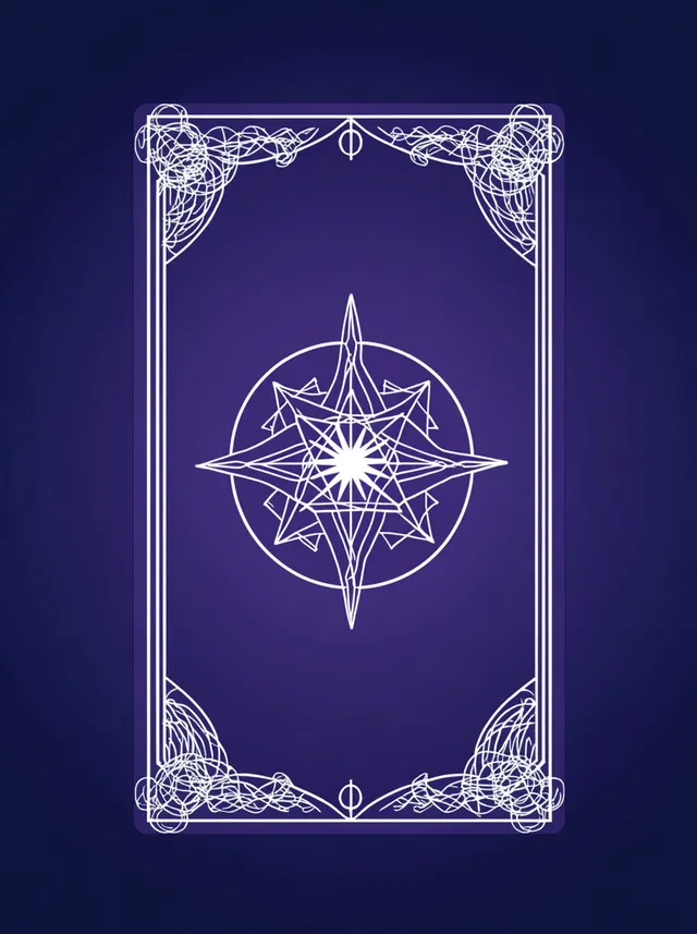 Celestial Divination: A Minimalist Tarot Card Design