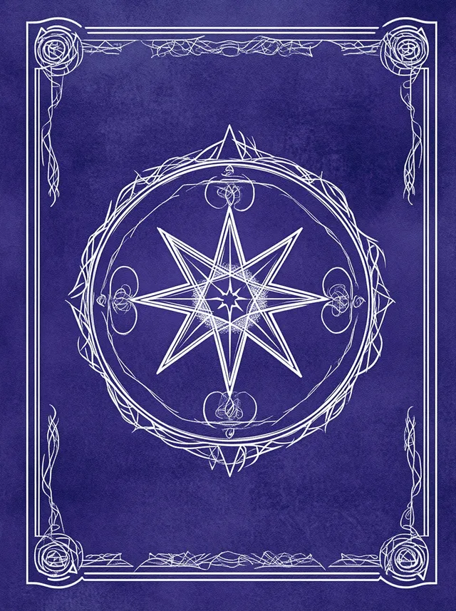 Starry Fortune: A Minimalist Tarot Card Design