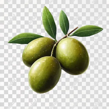 icon for category with olive oil, real image, white background