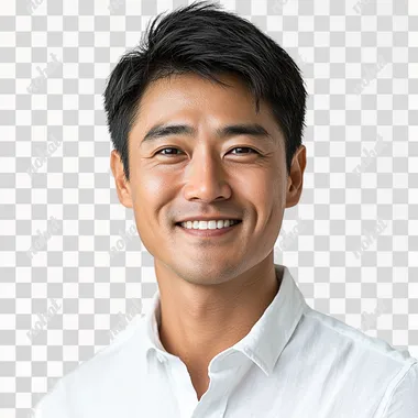 Real person, professional portrait lighting, white background, 30 years old, Chinese, male, smiling, wearing a white shirt with buttons, holding a house on his right hand, front, professional portrait lighting, non studio photography, professional photography, very detailed, ultra-high definition, maximum detail, sharpening, clear detail, amazing quality, picture brightening, very detailed HDR, clean color, high quality, high detail --s 250