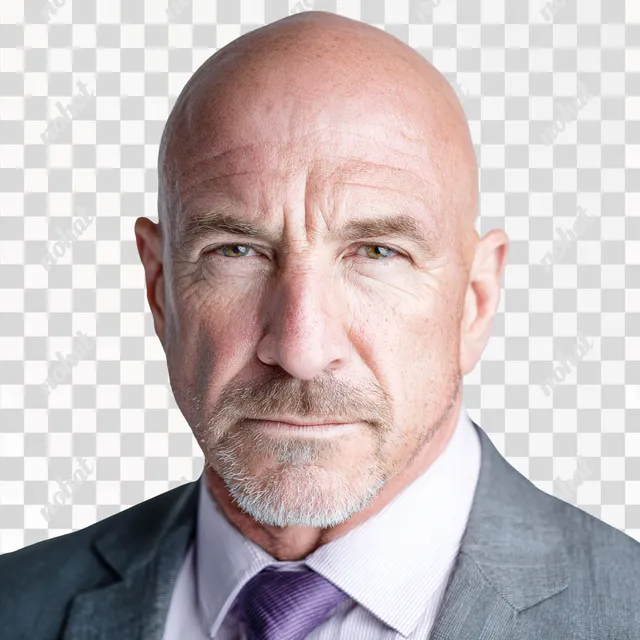 PNG Professional Headshot of a Middle-Aged Businessman