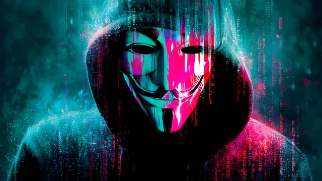 Dark Hacker Anonymous Desktop Background