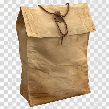 CRAFT PAPER BAG WHITE PNG
