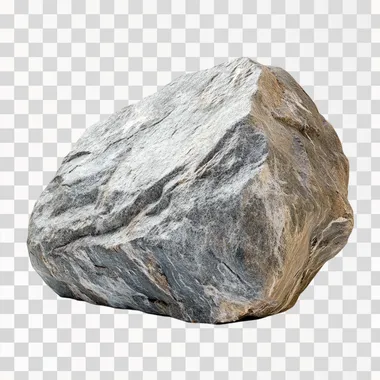 boulder, rock, minimal, white background, isolated, photorealistic, canon 5D, 50mm lens, f2.8