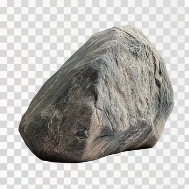 boulder, rock, minimal, white background, isolated, photorealistic, canon 5D, 50mm lens, f2.8