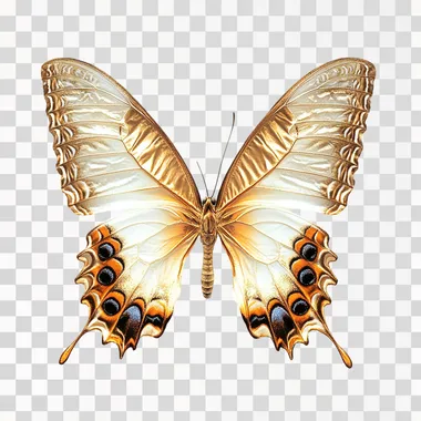 symmetric butterfly detailed wings isolated white background