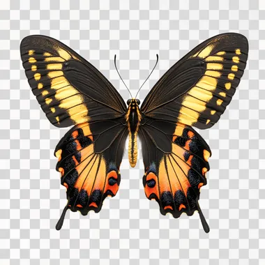 symmetric butterfly detailed wings isolated white background