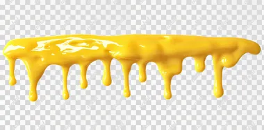 isolated white background of illustration yellow slime dripping from the top, leaveing large blank space below, with a glossy, bright texture and elongated sticky strands, PNG di-cut style, object as model    xvsojwq