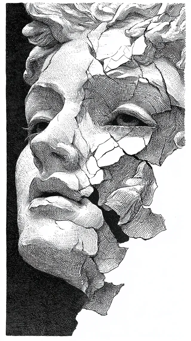 Elegance in Ruin: Portrait of a Greek Goddess Statue