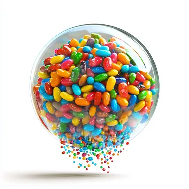 vibrant world of colorful jelly beans a guide to flavors and fun treats for all occasions isolatd on white background
