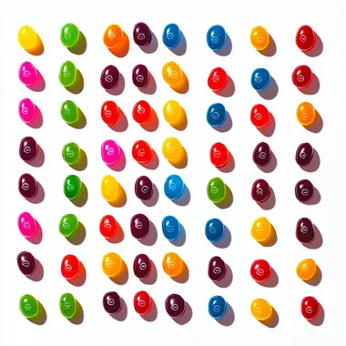 vibrant world of colorful jelly beans a guide to flavors and fun treats for all occasions isolatd on white background