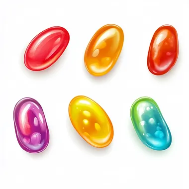 vibrant world of colorful jelly beans a guide to flavors and fun treats for all occasions isolatd on white background