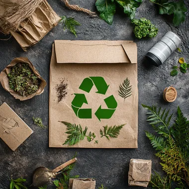 new years resolution list with a green sustainability theme