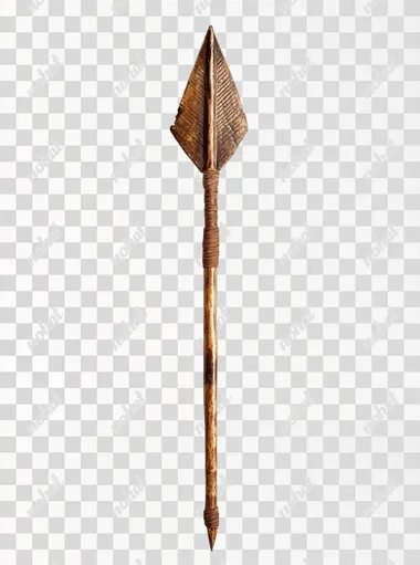 realistic ancient arrow, white background