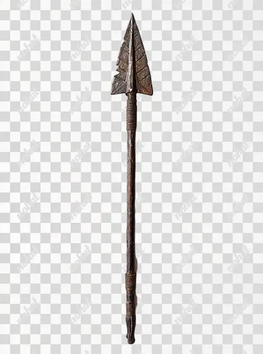 realistic ancient arrow, white background