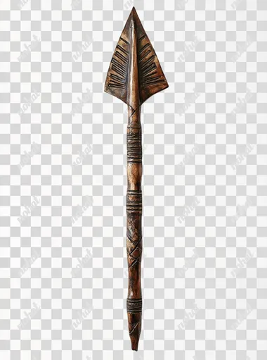 realistic ancient arrow, white background