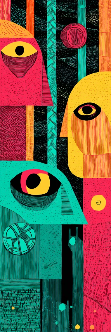 Zwei Mwen, die sich anschauen, Illustration  rofile fqd42vu