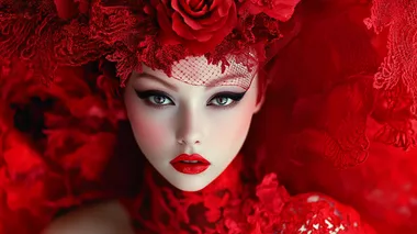 red eloquent fashion photography
