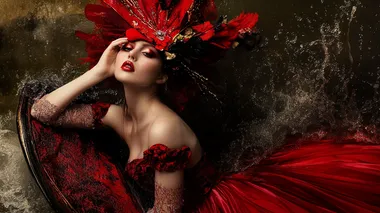 red eloquent fashion photography