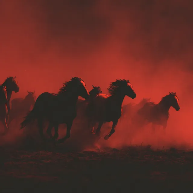 Apocalyptic Stampede of Wild Horses