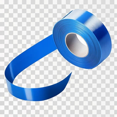 Blue washi tape png sticker, isolated, png image