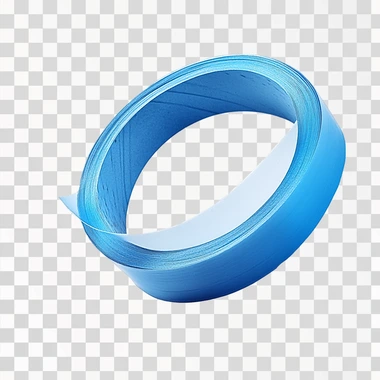 Blue washi tape png sticker, isolated, png image
