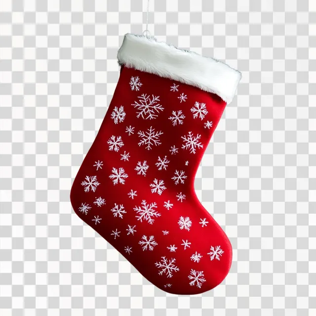 Festive Christmas Stocking: Top View Photography