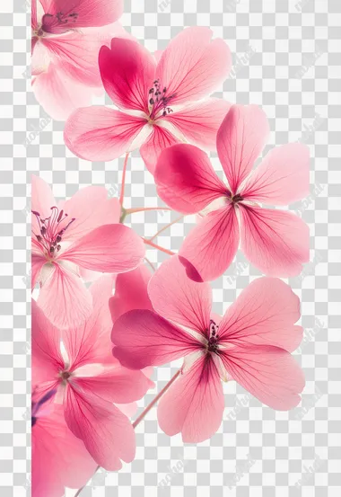 photoreal canadian fireweed on white background