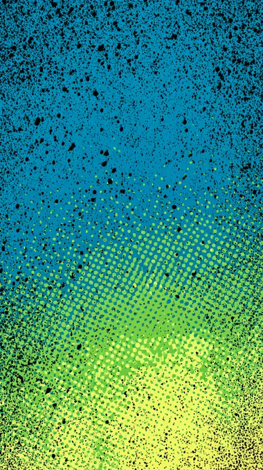American comic texture effect, American comic texture, blue-green contrasting colors, pure background